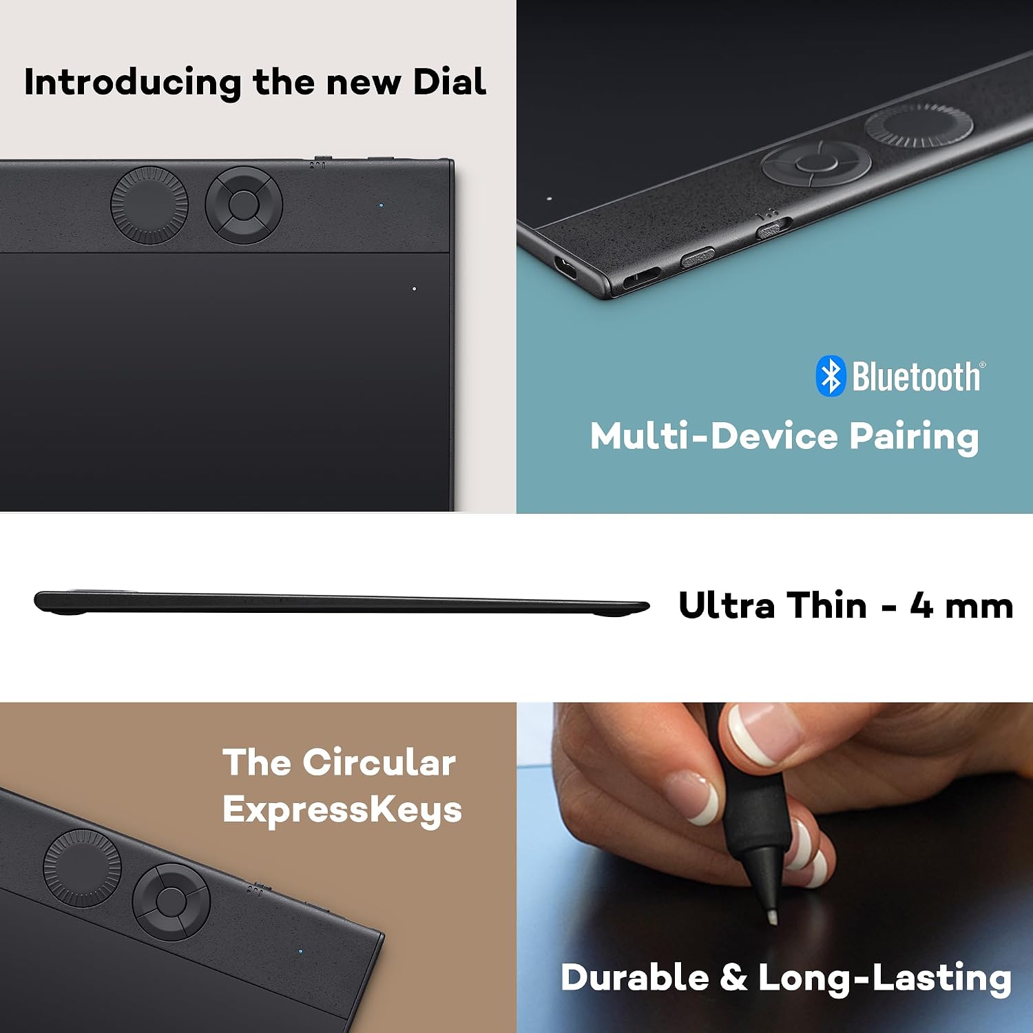 Wacom Intuos Pro Large Pen Tablet – Wacom Pro Pen 3, Bluetooth, 8192 Pressure Levels – PTK870K0B